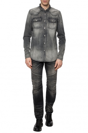 Jeans with ribbed inserts, zdjęcie 2 Jeans with ribbed inserts od Balmain